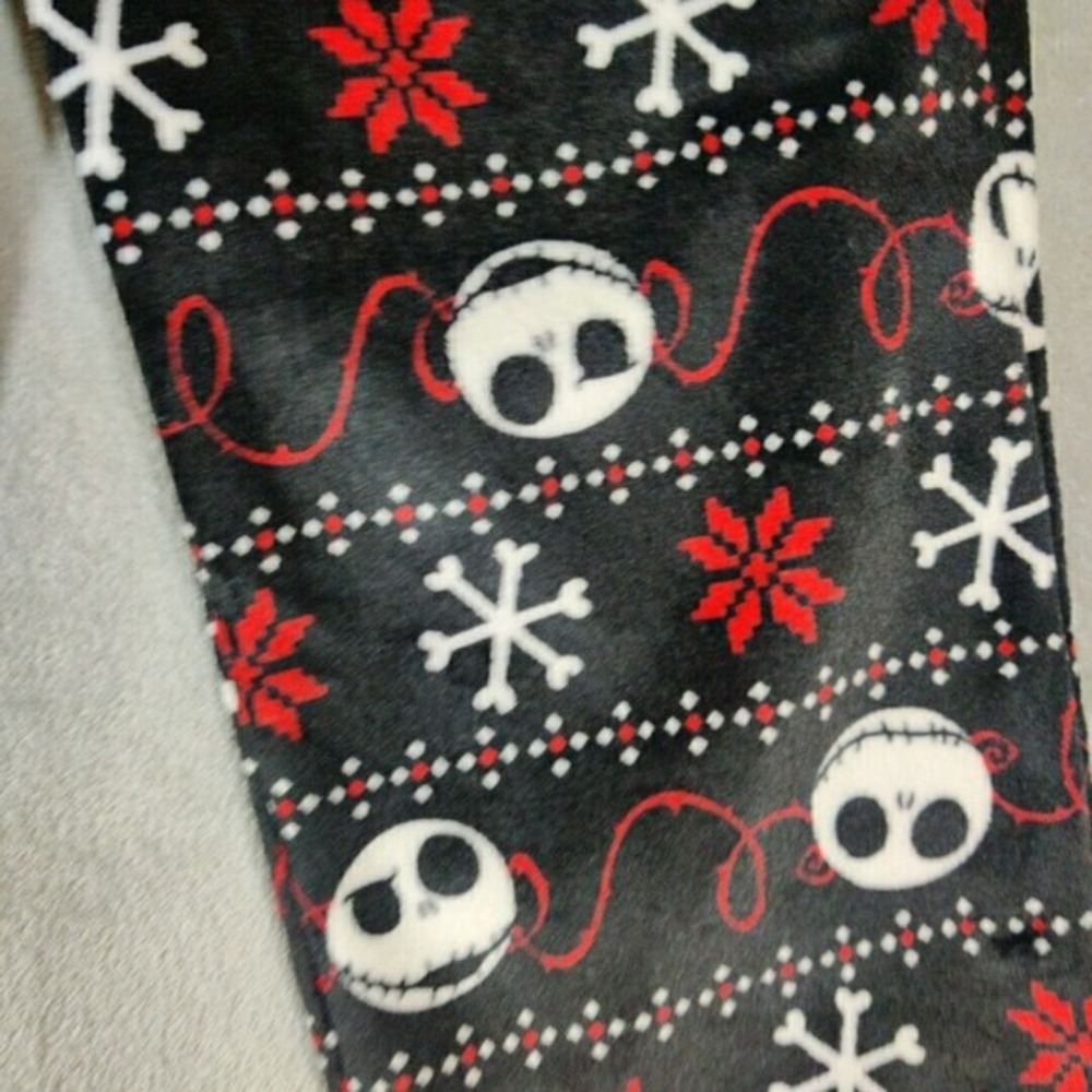 Nightmare Before Christmas Pajama Pants Mens XL Black Jack Skeleton‎ All Over - Picture 4 of 8